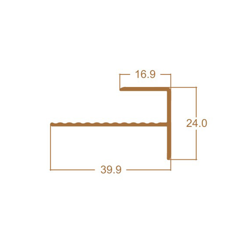 Накладки на фасад лестницы F-образной формы
