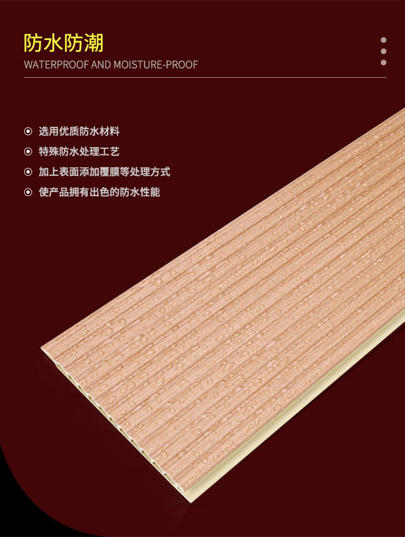 Стеновая панель из ДПК с деревянным зерном