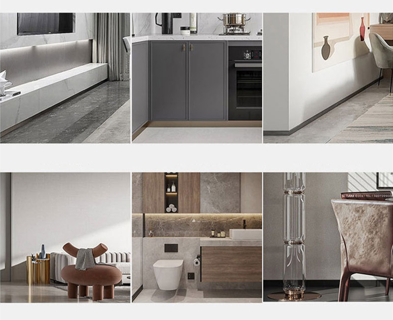 Алюминиевый напольный плинтус 60*10 мм