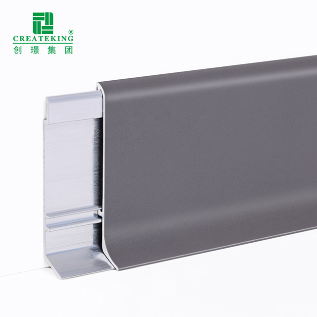 Алюминиевый напольный плинтус 60*10 мм