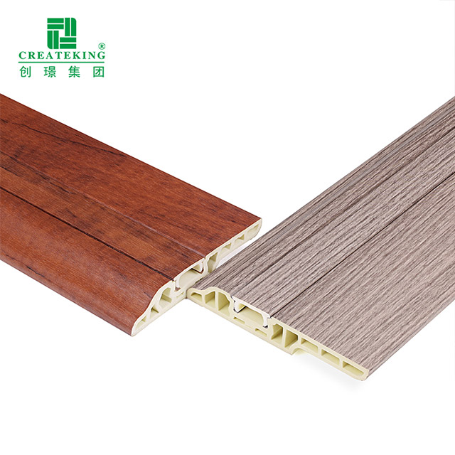 Плинтус для скрытых гвоздей из ПВХ 90*14 мм