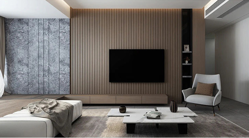 интерьер стеновой панели wpc