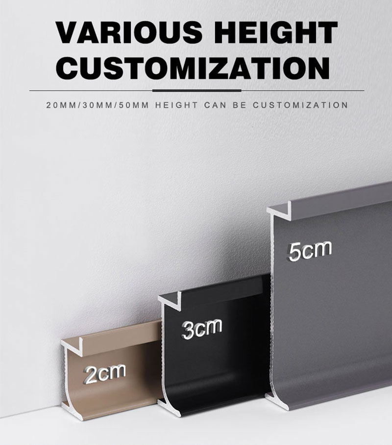 Универсальность металлического плинтуса. 