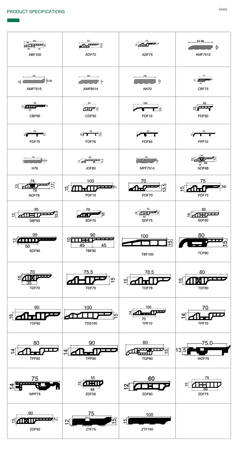 Многоцветный композитный плинтус