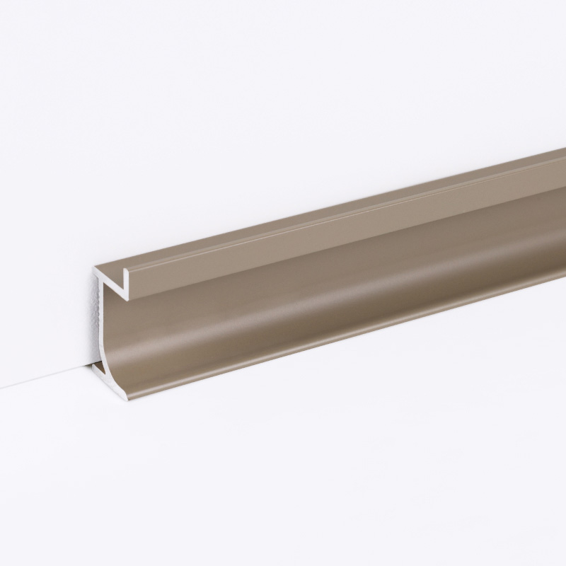 Алюминиевый напольный плинтус