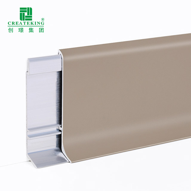 Алюминиевый напольный плинтус 60*10 мм