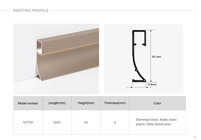 Плинтус со светодиодными лентами оптом