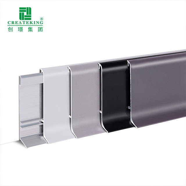 Алюминиевый напольный плинтус 60*10 мм