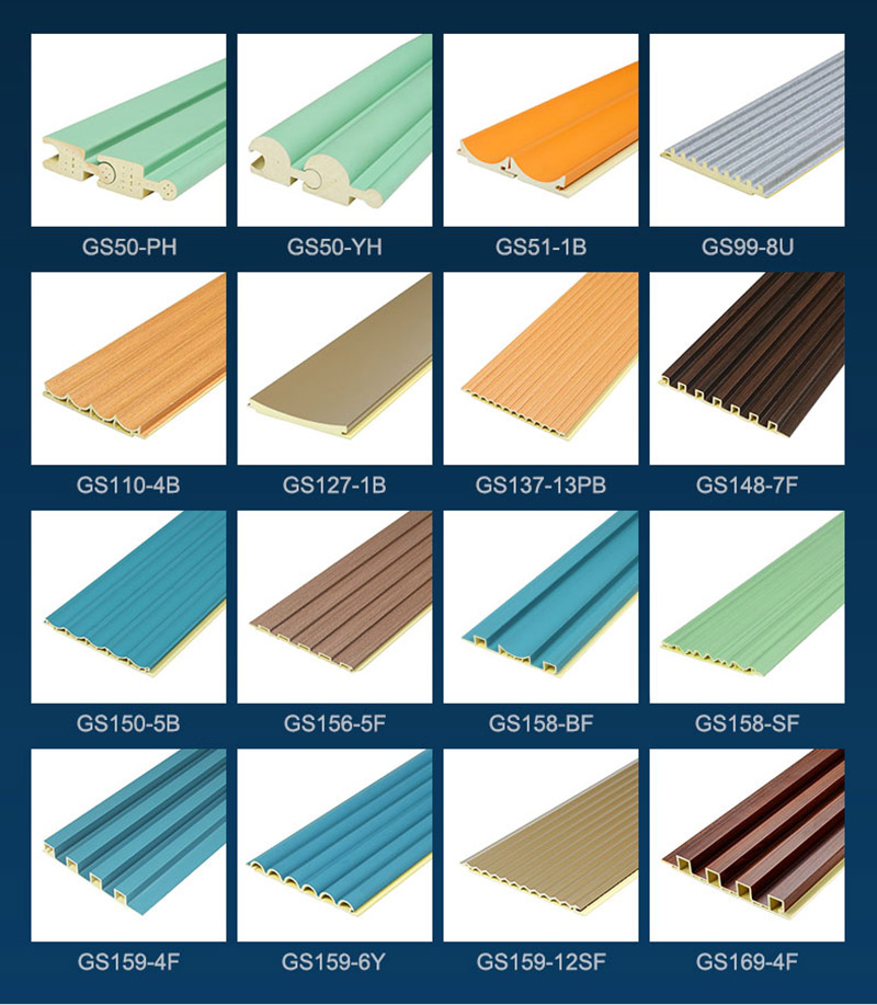 Рифленые стеновые панели WPC различных размеров