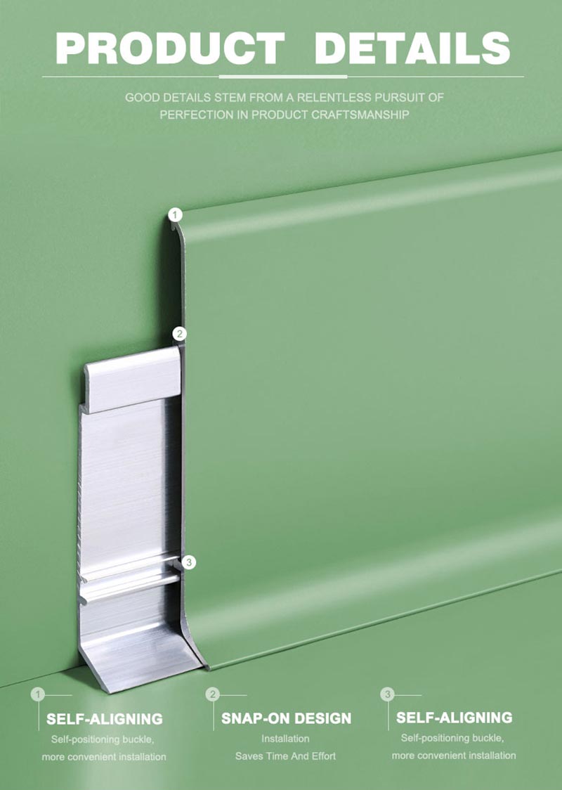 Металлический плинтус в интерьере 