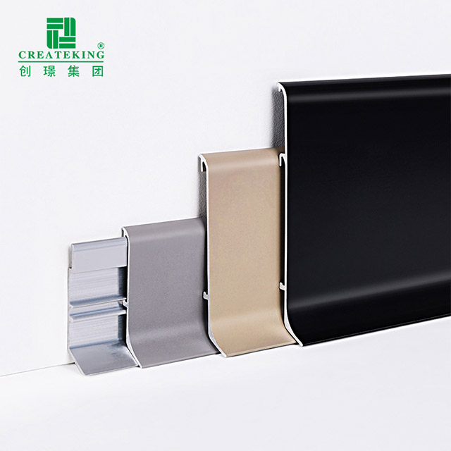 Алюминиевый напольный плинтус 60*10 мм