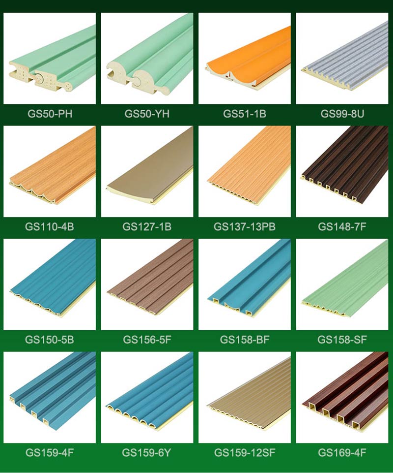 Внутренняя стеновая панель WPC различных размеров