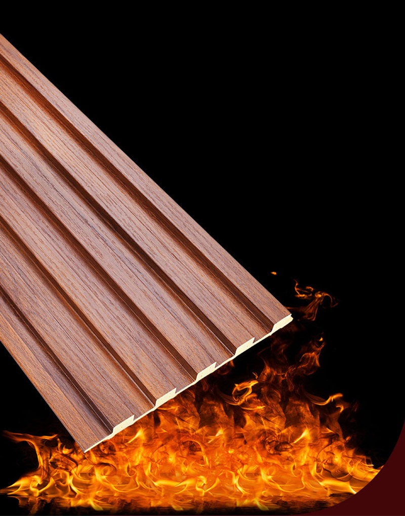 Огнестойкая деревянная рифленая панель