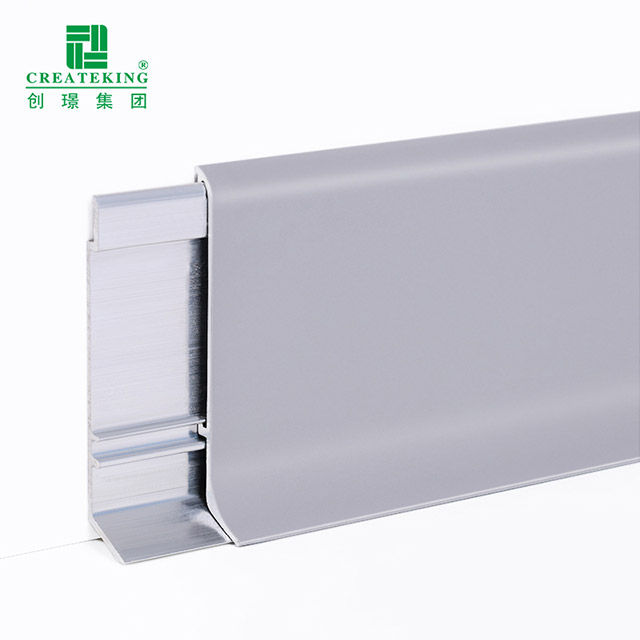 Алюминиевый напольный плинтус 60*10 мм