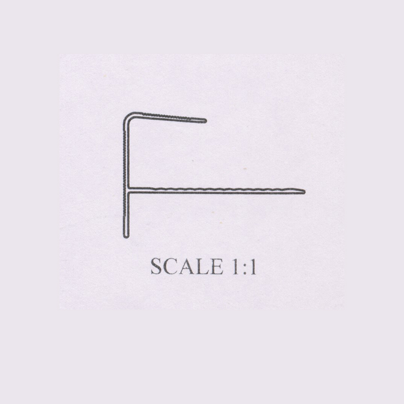 Прочная F-образная отделка края лестницы.