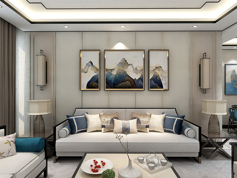 Отделка плиткой Т-образной формы в современном стиле