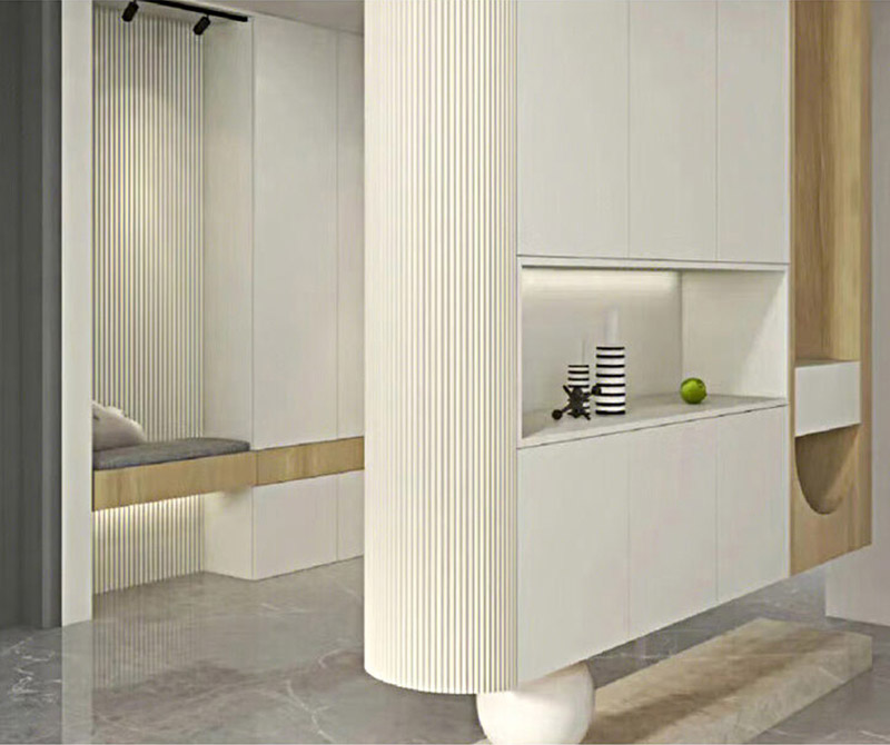 Интерьер стеновой панели из ДПК по индивидуальному заказу