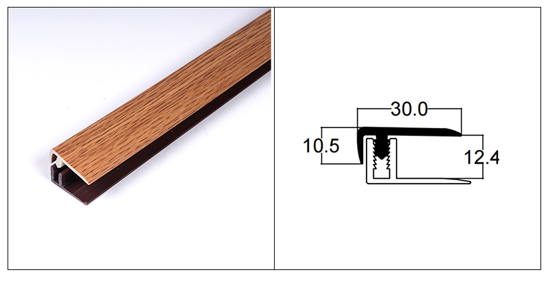 30*10,5 мм F-образные кромки напольного покрытия из ПВХ