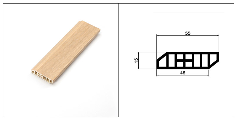 Плинтусы из ПВХ 55*15 мм