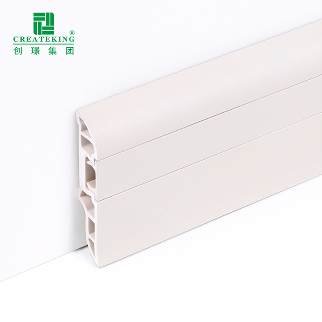 Плинтус для скрытых гвоздей из ПВХ 50*12 мм