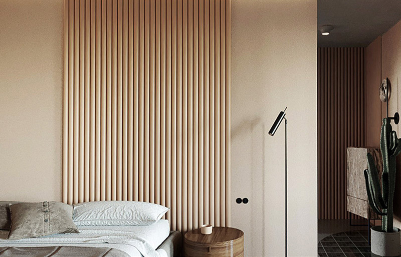 Полукруглая стеновая панель ДПК