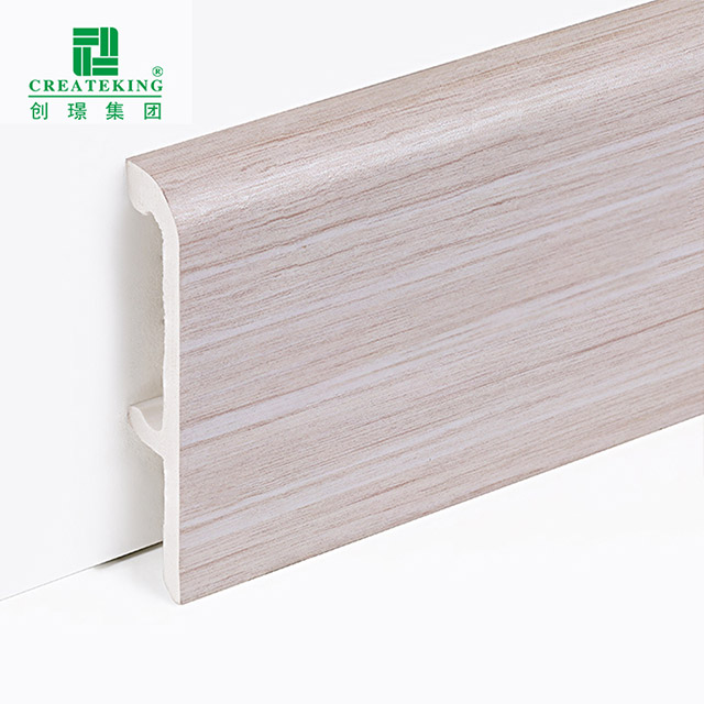 Плинтус с зажимом из ПВХ 100*16 мм