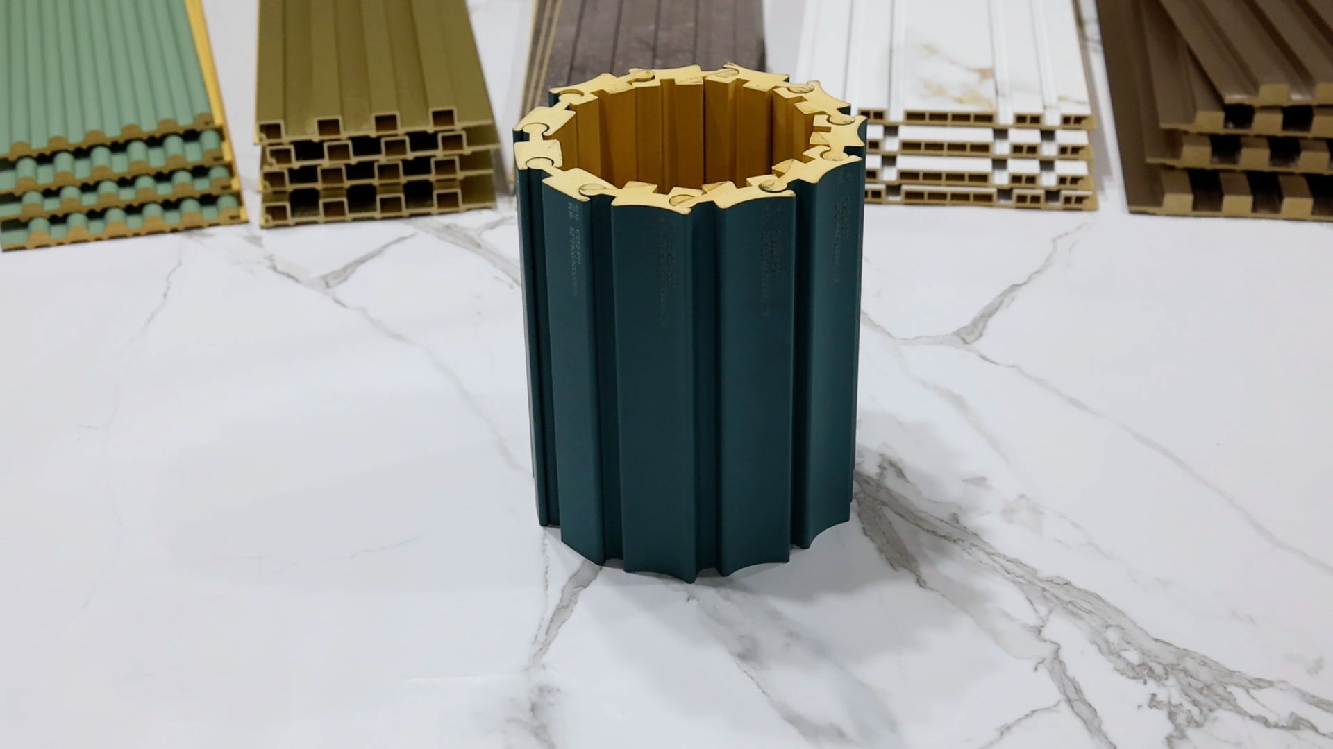 52*25 мм вращающиеся рифленые стеновые панели из ПВХ (KS52-BH)