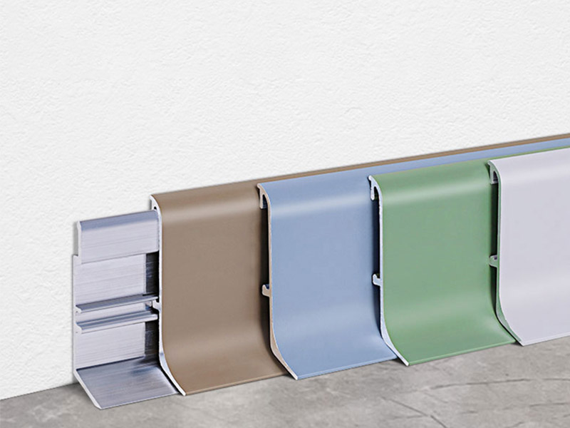 Алюминиевый напольный плинтус 40*9 мм