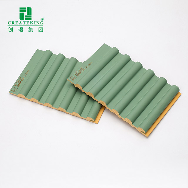 156*12,8 мм внешняя полукруглая сплошная стеновая панель из ПВХ