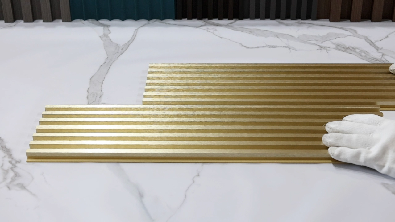 Внутренние рифленые стеновые панели WPC 148*14 мм (GS148-7F)