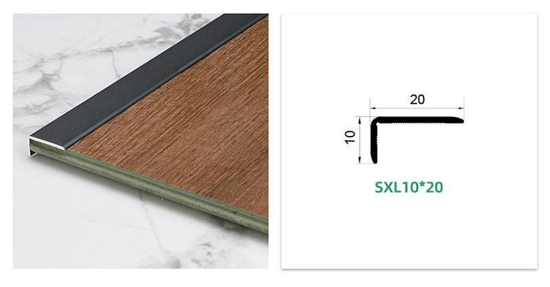 L-образная алюминиевая защитная полоса для края пола