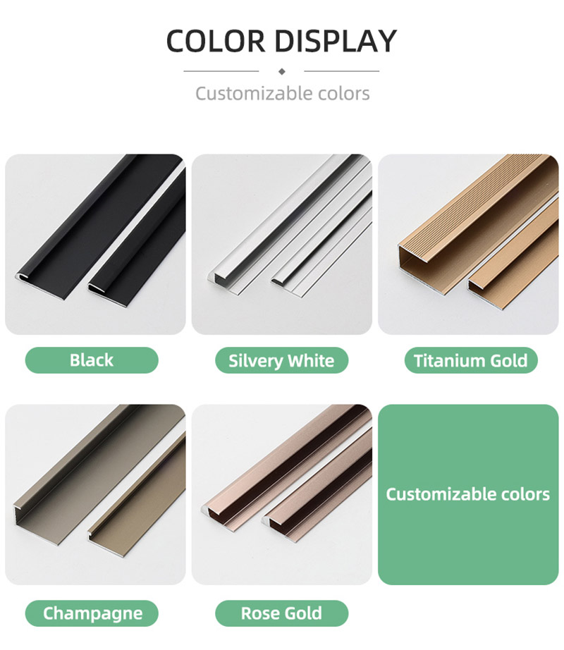 Алюминиевая кромка пола с C-каналом