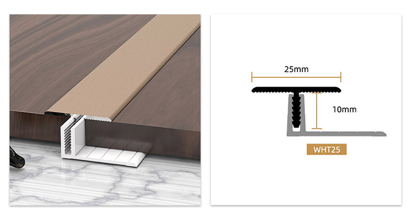 Т-образные напольные молдинги из алюминиевого сплава