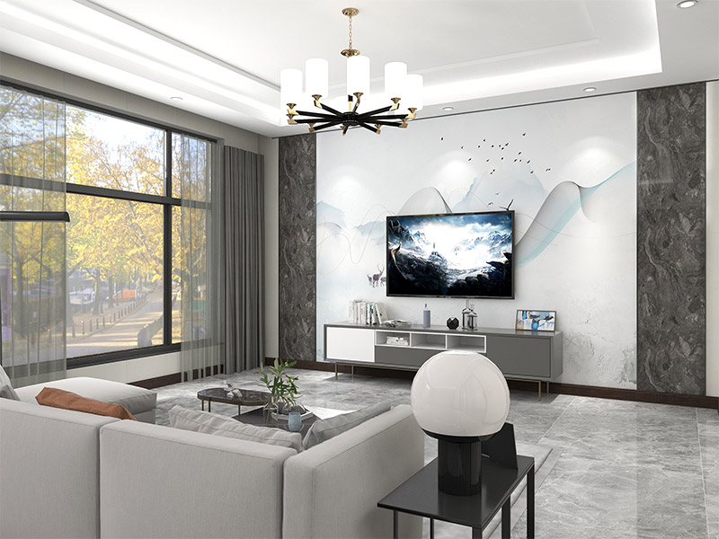 Как украсить фоновую стену под телевизором?