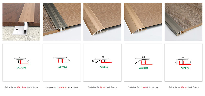 Алюминиевый торцевой профиль для ламината