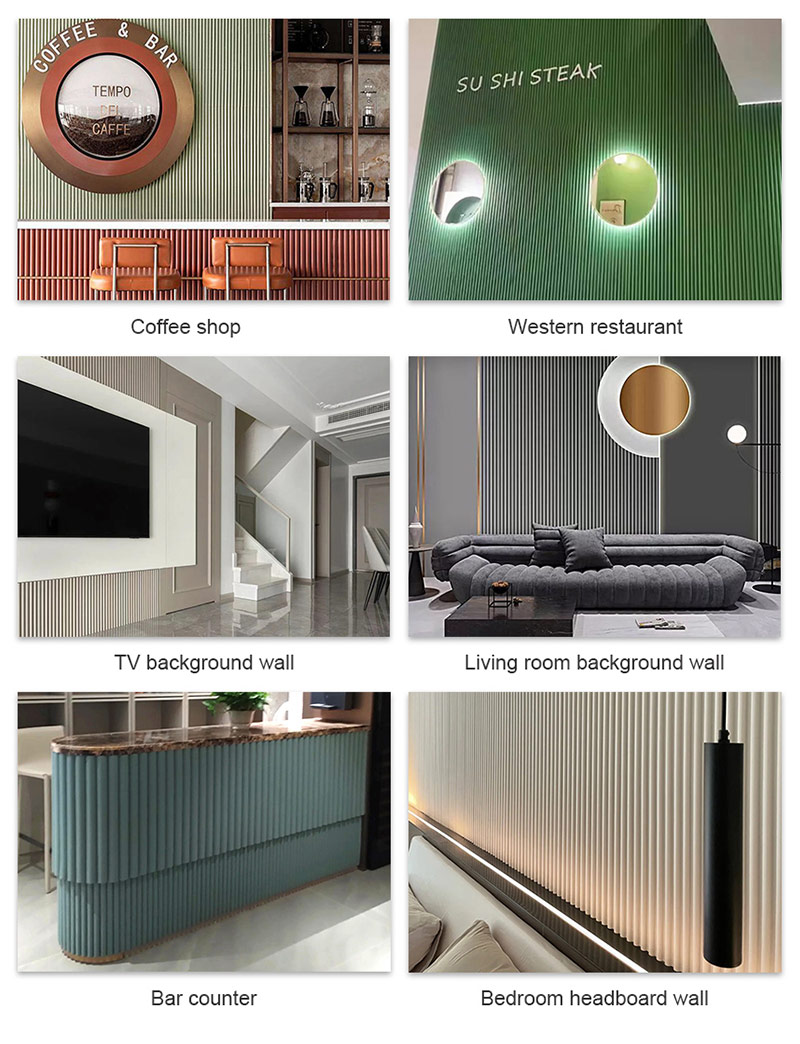 Стеновая панель из ДПК с полукруглым дизайном