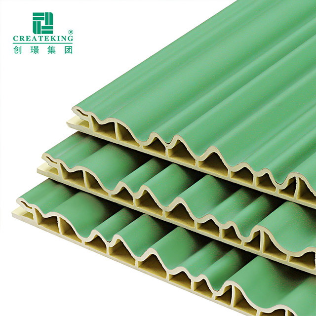 Стеновая панель WPC в форме волны внутренней дуги 158*12 мм