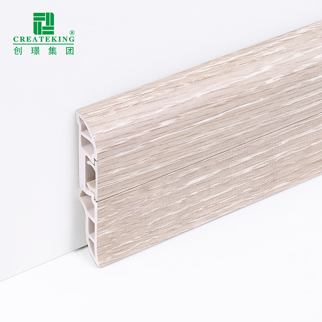 Плинтус для скрытых гвоздей из ПВХ 50*12 мм