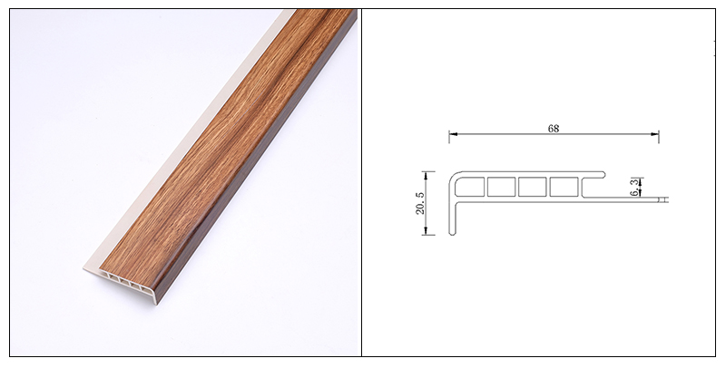 Носовая полоса для лестницы SPC 68*20,5 мм