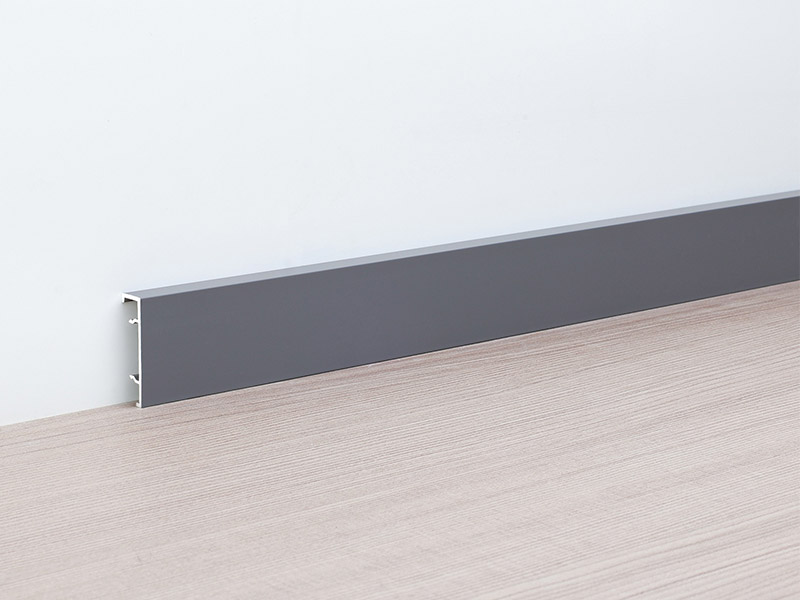 Плинтус из алюминиевого сплава 30*9 мм с зажимом