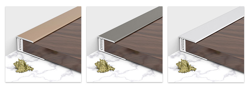 18*11,3 мм Т-образная односторонняя кромка пола из алюминиевого сплава