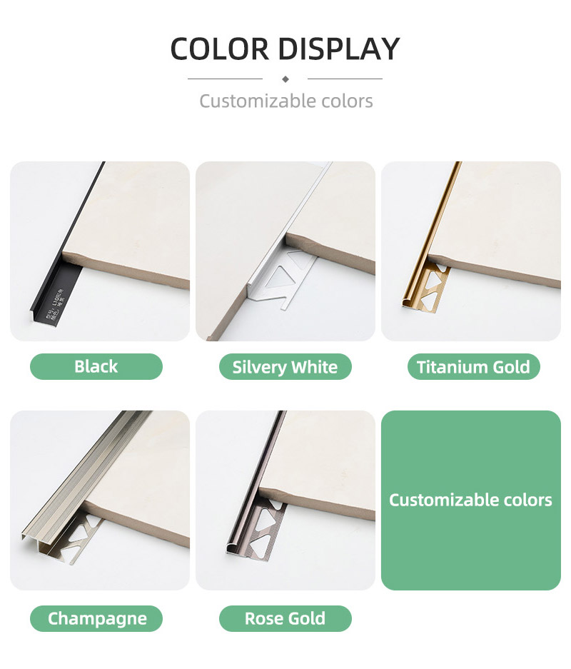 С-образная отделка края плитки