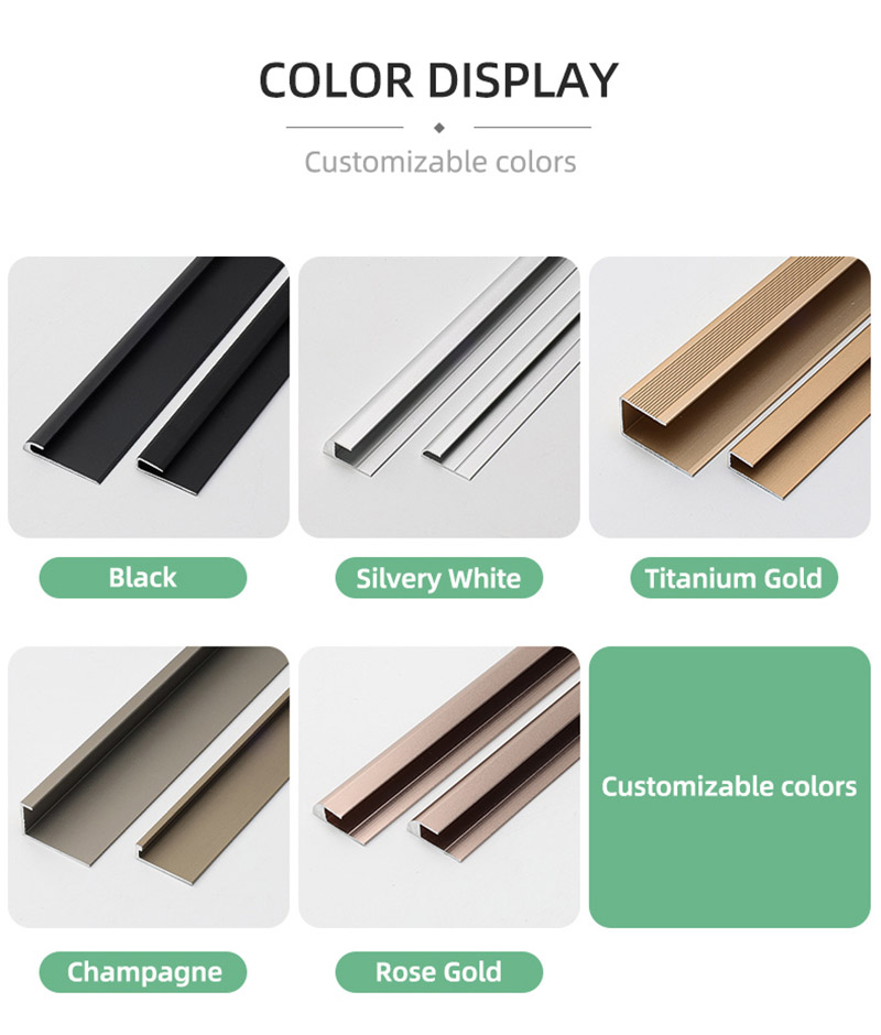 C-образная планка для отделки пола из алюминиевого сплава