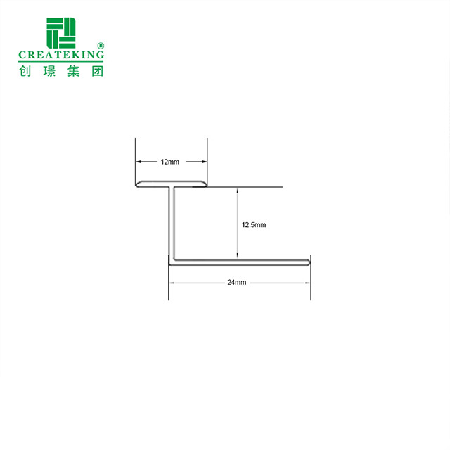 12x12,5 мм Т-образная кромка