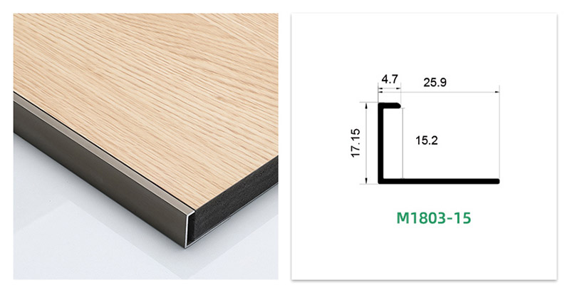 Алюминиевая накладка пола с C-каналом
