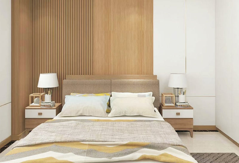 рифленая стеновая панель из дерева