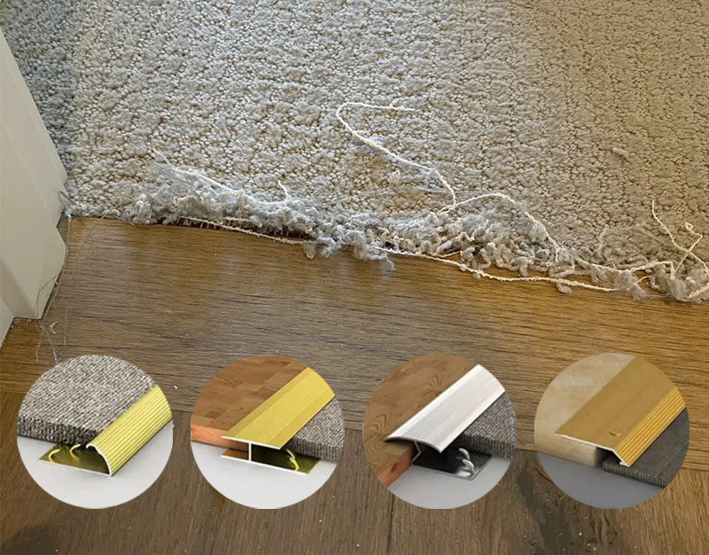 Нужно ли устанавливать переходную полосу между ковром и плиткой?