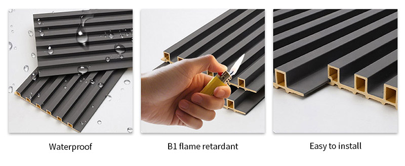 Прямоугольные рифленые стеновые панели