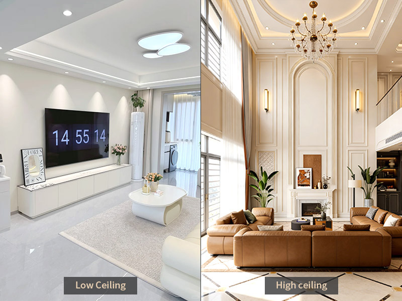 Направляющая по высоте глубокого плинтуса для низких и высоких потолков