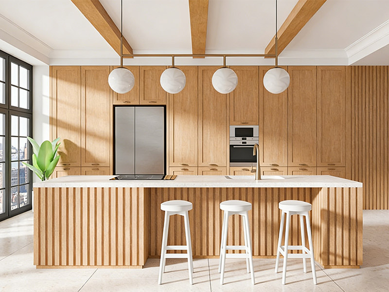 стеновые панели из ДПК для кухни